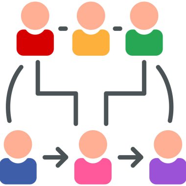 İş takım çalışması vektör simgesi