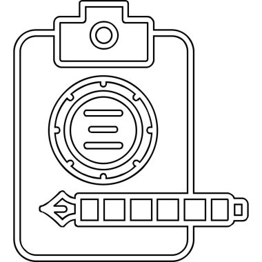 Kamera simgesi. Vektör illüstrasyonu