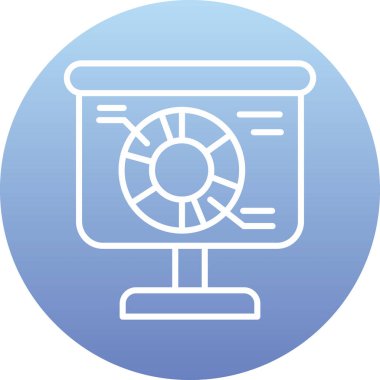 Bilgisayar. Web simgesi basit illüstrasyon