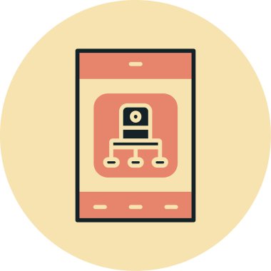 akıllı telefon simgesi vektör çizimi