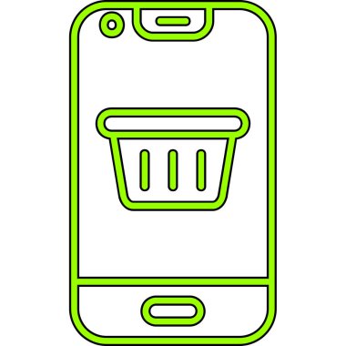 cep telefonu simgesi. vektör illüstrasyonu