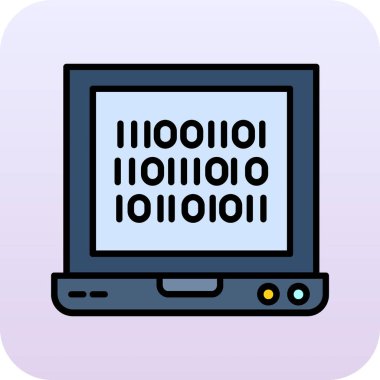 Dolu dizaynda bilgisayar simgesi