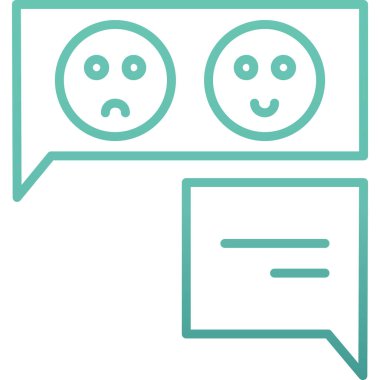 Sohbet simgesi vektör illüstrasyonu