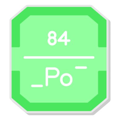 Kimyasal simge vektör çizimi