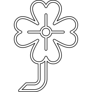 çiçek simgesi vektör illüstrasyon tasarımı