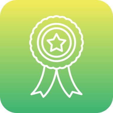 eşsiz ödül vektör çizgisi simgesi