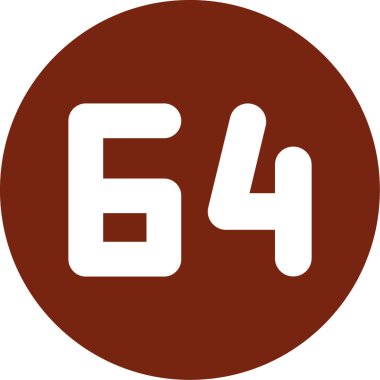 6 sayısının vektör illüstrasyonu