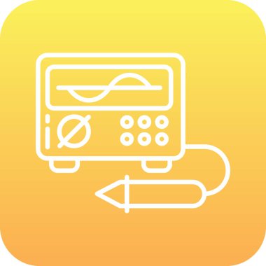 Çemberdeki bir araba simgesinin vektör çizimi