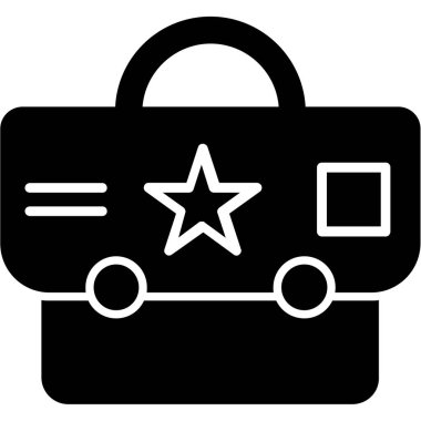 Bir çantanın vektör illüstrasyonu