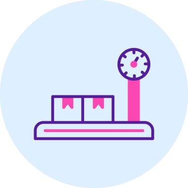 Saat simgesi vektör illüstrasyonu