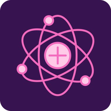 atom simgesi vektör illüstrasyonu