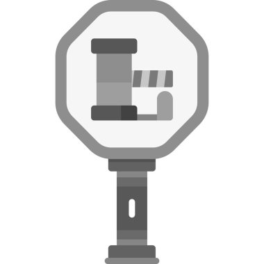 yol trafik ışığı simgesi, basit vektör illüstrasyonu