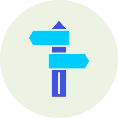 Yön. Web simgesi basit illüstrasyon