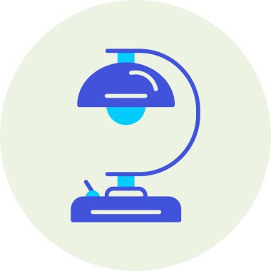 Modern bir lamba simgesinin vektör çizimi