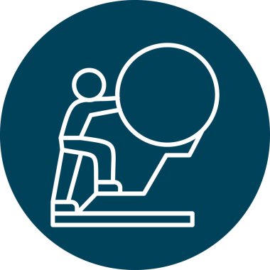 Dizüstü bilgisayarı olan birinin vektör çizimi