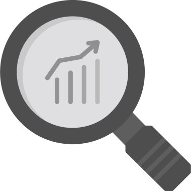 Analiz işi grafik simgesi doldurulmuş ana hatlar biçiminde