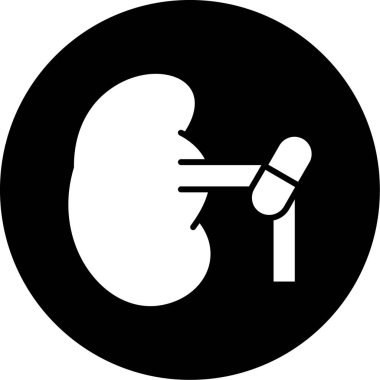 mide ikonu vektör illüstrasyonu