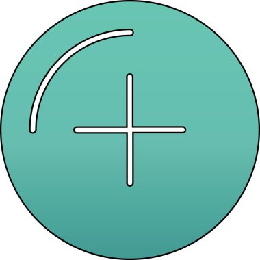 Benzersiz ok vektör çizgisi simgesi