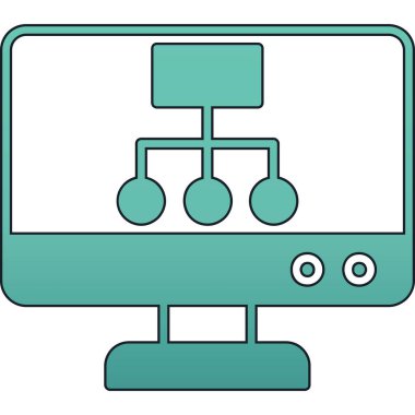 sunuculu bilgisayar ekranı