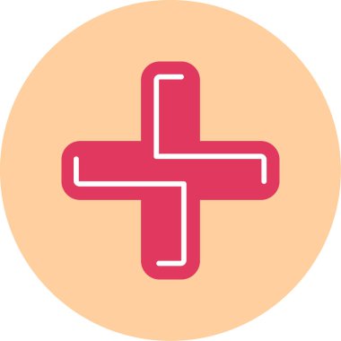 Bir haçın vektör illüstrasyonu