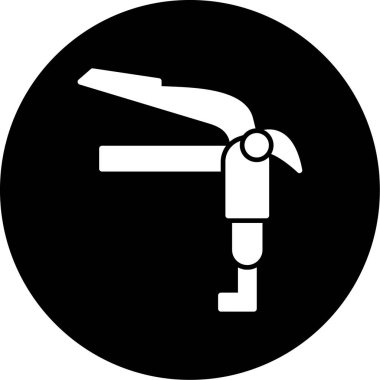 Moda tarzı arka planda yangın söndürme simgesi