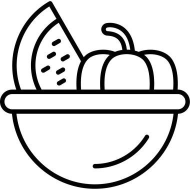 kabak simgesi, vektör illüstrasyonu