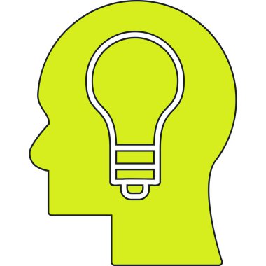 fikir simgesi, vektör illüstrasyon tasarımı