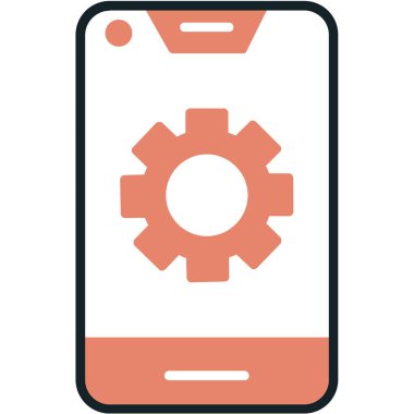 Akıllı telefon ayarı simge vektör illüstrasyonuName