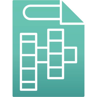 Belge. Web simgesi basit illüstrasyon