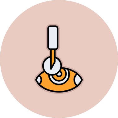 Çizgi film simgesinin vektör çizimi