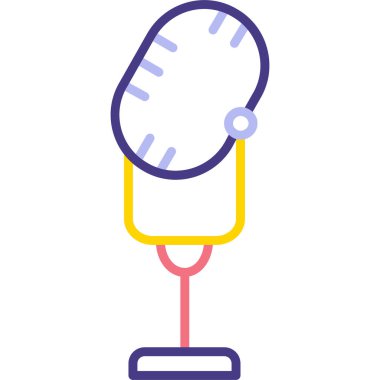 mikrofon simgesi vektör illüstrasyonu