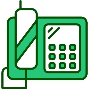 Telefonunuz var. Web simgesi basit illüstrasyon