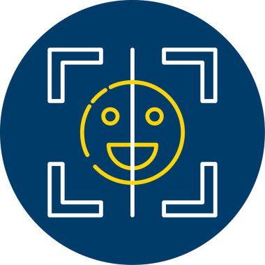 Çizgi film simgesinin vektör çizimi