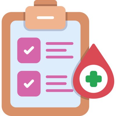 Kan torbası ikonu düz stil.