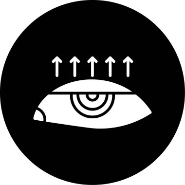 Göz. Web simgesi basit illüstrasyon