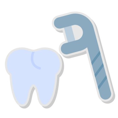 Diş bakımı tasarımı. Diş ikonu. sağlık hizmeti kavramı