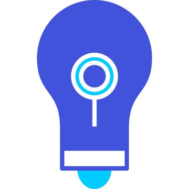 Ampul. Web simgesi basit illüstrasyon