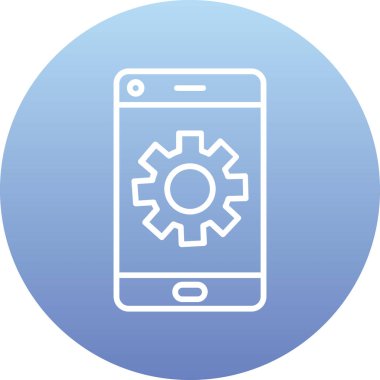 ayar simgesi, vektör illüstrasyonu