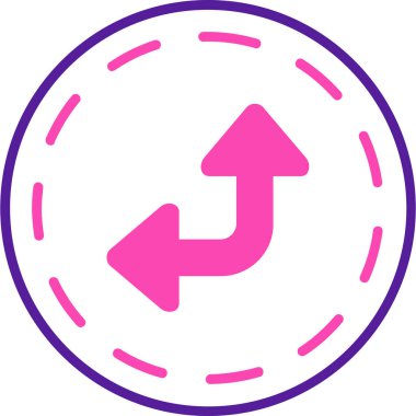 Yön. Web simgesi basit illüstrasyon