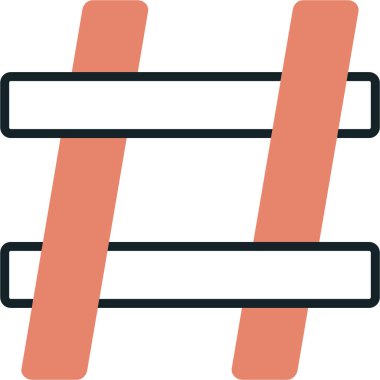 Modern b 'nin vektör illüstrasyonu yatak ikonundan yoksun