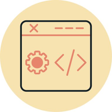 Web tasarım simgesi, vektör illüstrasyonu