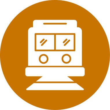 bir trenin vektör simgesi