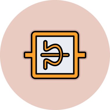 Bir tablet simgesinin vektör illüstrasyonu