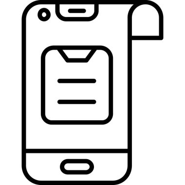 Akıllı telefon aygıtı izole edilmiş simge, kolayca değiştirebilir ya da düzenleyebilir