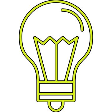 ampul simgesi vektör illüstrasyonu