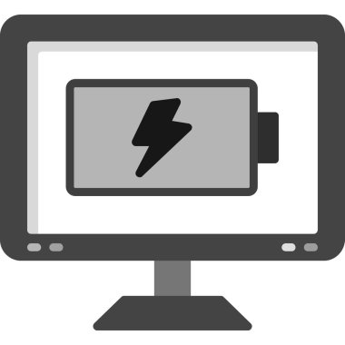 Bilgisayar simgesi. Basit resimleme