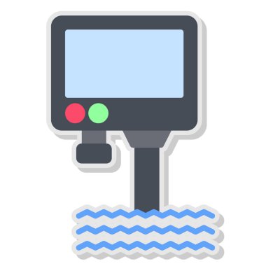 bot simgesi, basit tasarım vektör çizimi