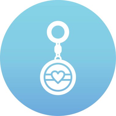 Kalp ikonu vektör illüstrasyonu