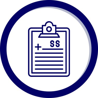 Moda düz biçimli kontrol listesi simgesi izole edildi.