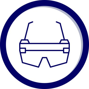 Bir kask simgesinin vektör illüstrasyonu